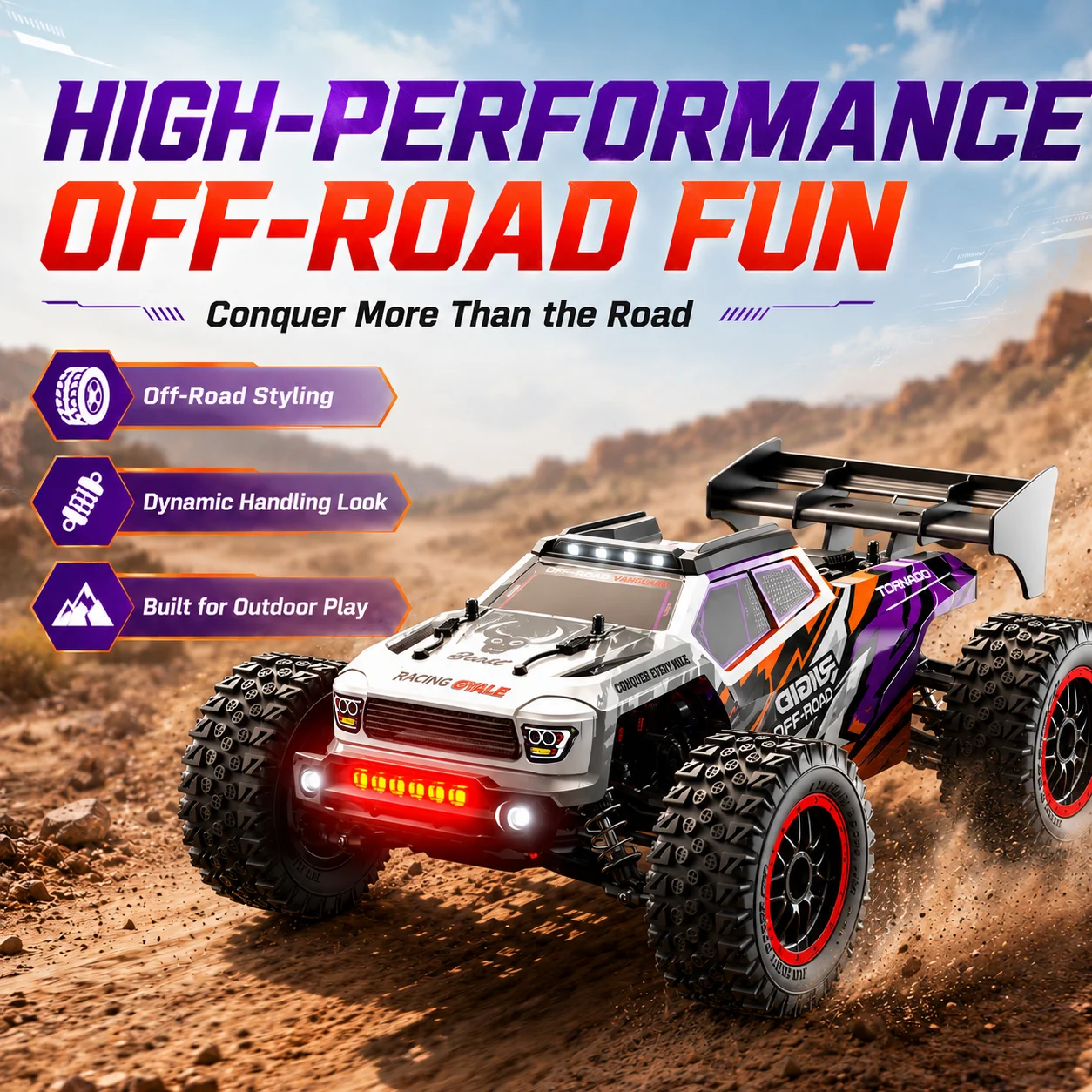 ZNLYRION RC Truck High Speed Brushless SG316MAX Full Metal Gear Differential 2.4Ghz 300M Remote Distance LED Headlight Big Foot RC Car For Adult Hobby - Image 6