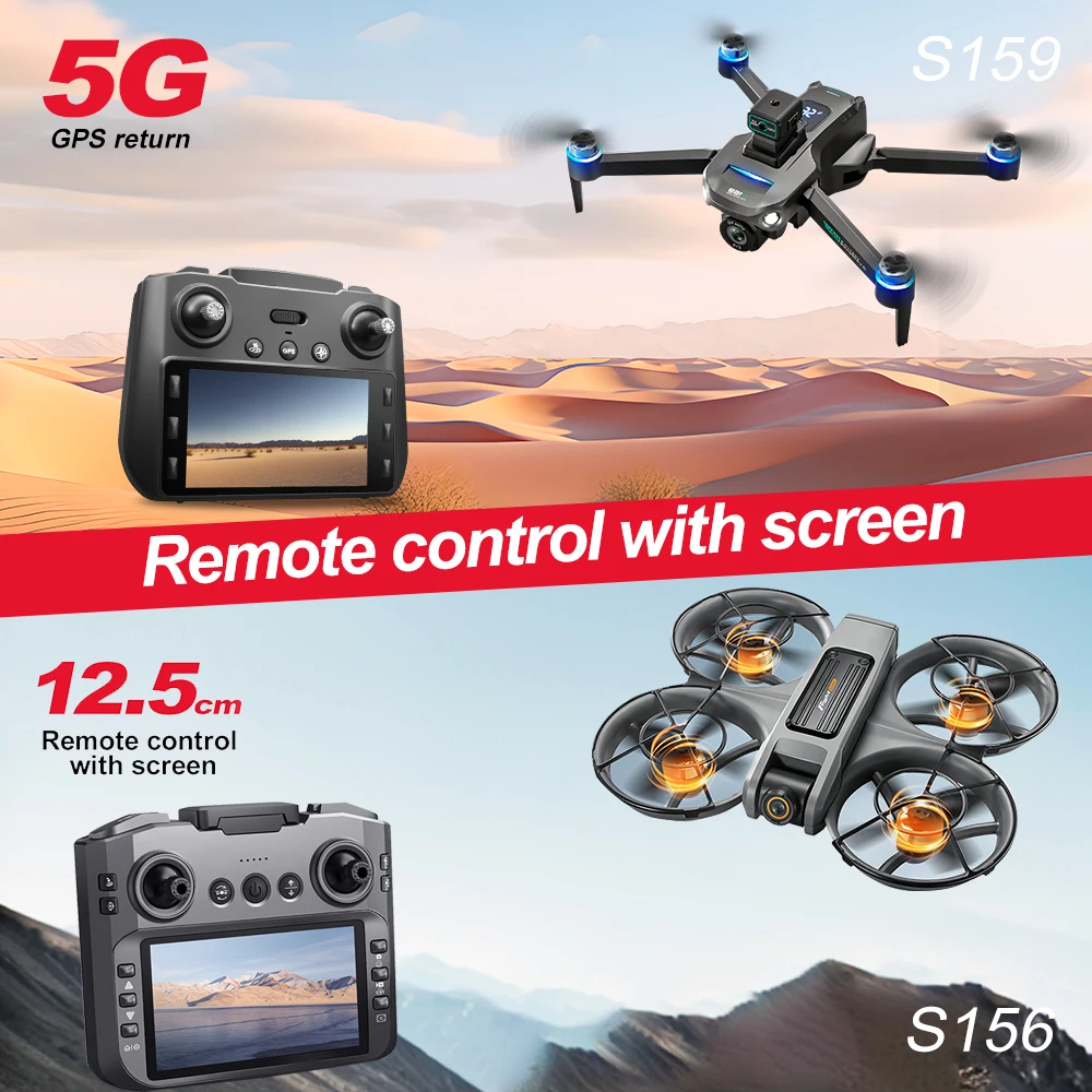 ZNLYRION S156 Beginner-Friendly Brushless Drone with Built-in Screen FPV, Optical Flow Hover, and 360° Crash Protection - Image 4