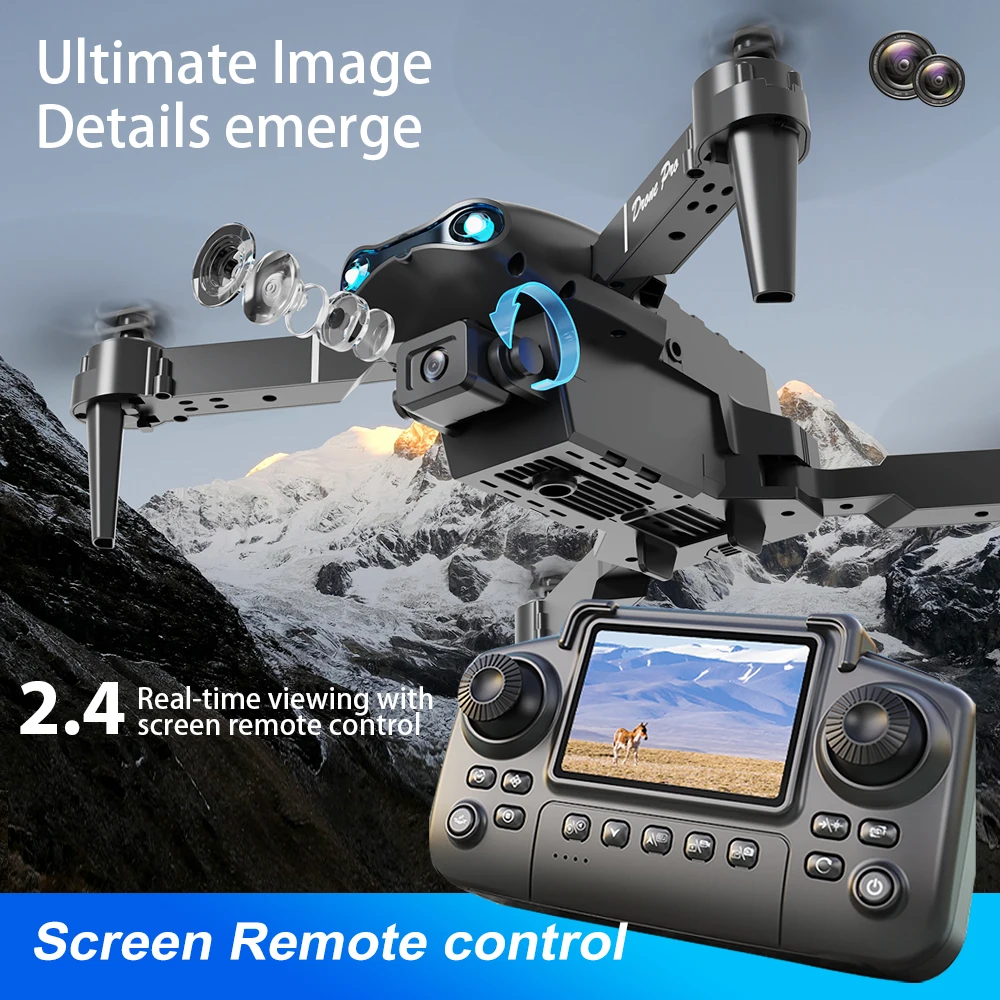 ZNLYRION E99 PRO Dual Camera FPV Drone Optical Flow Hover Foldable RC Quadcopter APP Path Flight Beginner Drone Toy with Screen Remote - Image 6