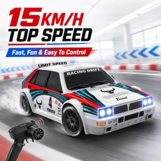 ZNLYRION RC Drift Car High Speed 20KM/H 4WD Chassis 2.4Ghz Radio Controlled Rally Racing Vehicle Two Kinds Tyres Night Light RC Hobby Gift