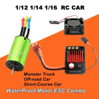 4000KV 2847 Brushless Motor with 45A ESC for SCY16101 Pro 16102 Pro JJRC Q130 144001 144010 12428 RC Car Models Upgrade Parts