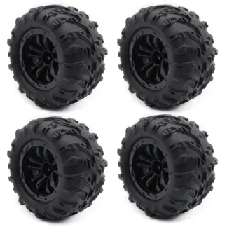 4PCS 12mm Hex Skidproof Rubber Tire 6034 for SCY 16101 PRO 16102 PRO Upgrade 1/16 RC Monster Truck Wheel Parts