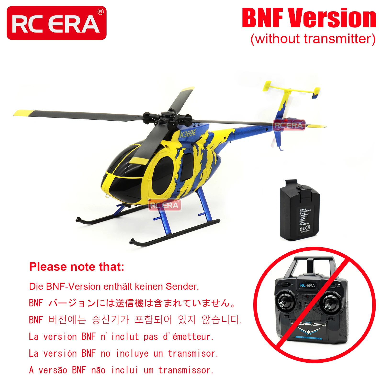 RC ERA C184 Mini MD500 with Optical Flow Sensor Scale Micro RC Helicopters for Adults Beginner Remote Control Hobby Toys Gift - Image 6