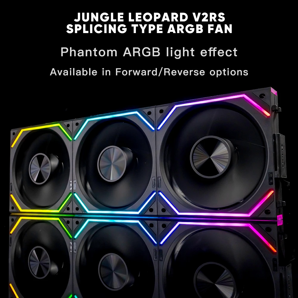 Jungle Leopard Interstellar V2RS 120mm ARGB Modular Wireless Splicing Infinite Mirror Ventilador Fans - Image 5