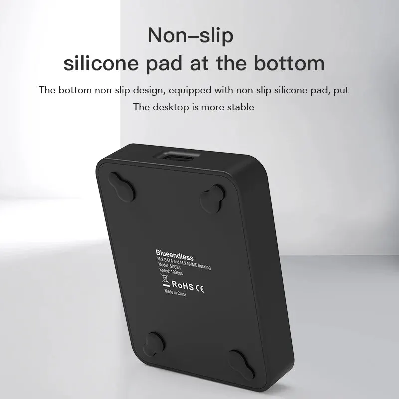 Blueendless External SSD Hard Disk M2 SSD Enclosure 10G Online Reading Writing Speed SSD Case For M.2 SSD Docking Station - Image 6