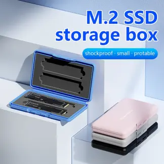 Blueendless SSD Protection Pouch SSD Portable Carrying Case for M.2 SATA NVMe PCie Solid Disk Anti-static Waterproof SSD Bag