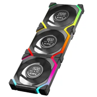 Galaxy V2 Ventilador Fan Speed Display Modular Wireless Splicing cpu air cooler kit fans ARGB 120mm