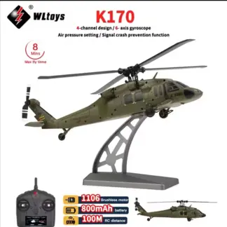 WLtoys K170 UH-60L 4CH RC Helicopter with 6-Axis Gyro