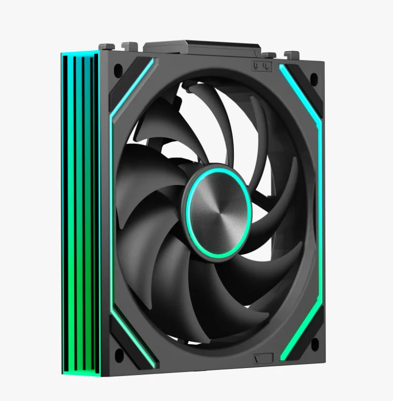 Jungle Leopard V2 SE 120mm Reverse Fan ARGB PWM PC Case Fan with Hydraulic Bearing White Spliceable Low Noise - Image 3