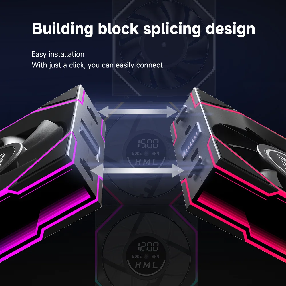 Jungle Leopard Interstellar V4 Digital Display Speed Control Infinite Mirror With Screen Ventilador UNI Fan - Image 5