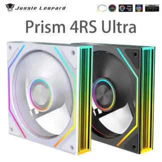 Jungle Leopard Prism 4 RS Ultra Quiet Case Fan 12CM Cooling Desktop Silent ARGB Divine Light Synchronous Unlimited Mirror
