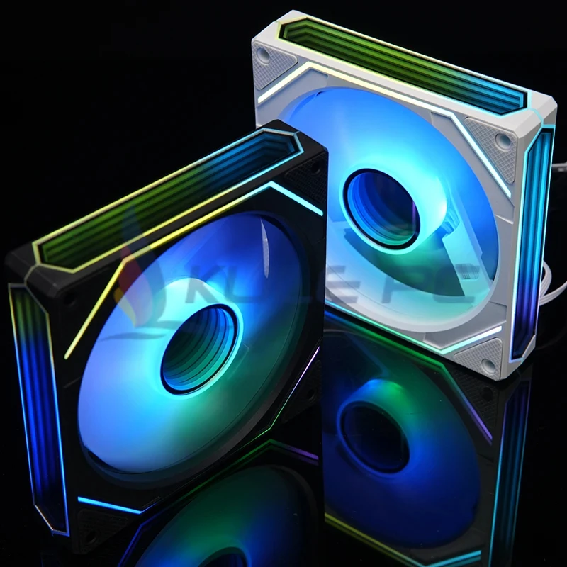 Jungle Leopard Prism 6 Pro ARGB PC Case Fan 120mm 3-sided Infinite Mirror 5V 3PIN Motherboard Lighting Sync 4PIN PWM - Image 4