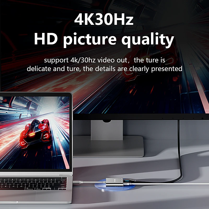 Blueendless 3 in 1 USB C hub type C to HDMI-Compatible Adapter Type-C To Usb 3.0 Charging Converter for Laptop Macbook - Image 4