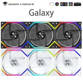 Jungle Leopard Galaxy Prism XH Flowing Running Lights PC Case Fan Splicing Fan ARGB Chassis Fan 12CM Cooling Fan 5V3 Pin PWM