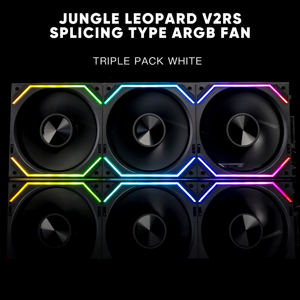 Jungle Leopard Interstellar V2RS 120mm ARGB Modular Wireless Splicing Infinite Mirror Ventilador Fans - Image 3