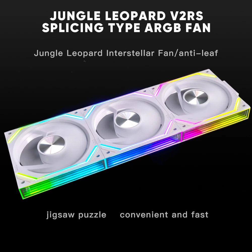 Jungle Leopard Interstellar V2RS 120mm ARGB Modular Wireless Splicing Infinite Mirror Ventilador Fans - Image 2