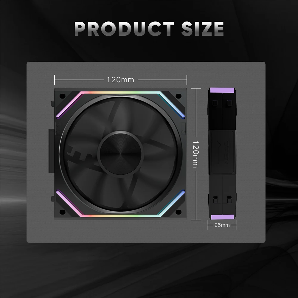 Jungle Leopard Interstellar V2RS 120mm ARGB Modular Wireless Splicing Infinite Mirror Ventilador Fans - Image 6