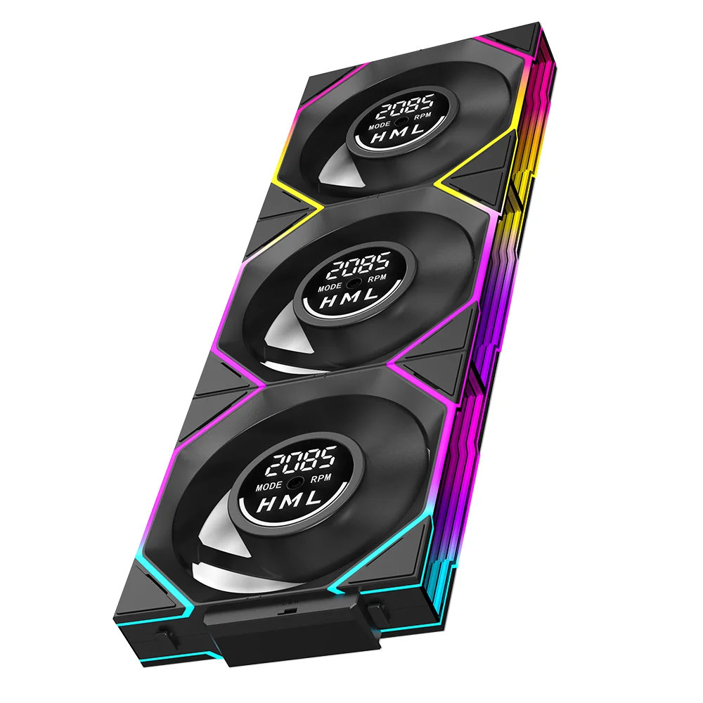 Jungle Leopard Interstellar V4 Digital Display Speed Control Infinite Mirror With Screen Ventilador UNI Fan - Image 3