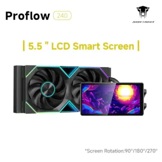 Jungle Leopard Pro Flow 240 ARGB All-In-One LCD SCREEN AIO LIQUID COOLE Water Cooling Radiator 5V3PIN ARGB Fan CPU Liquid Cooler