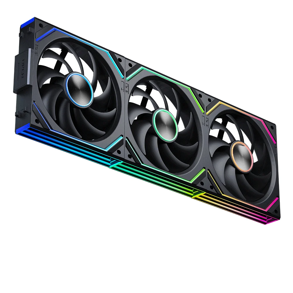 Jungle Leopard V2 SE 120mm Reverse Fan ARGB PWM PC Case Fan with Hydraulic Bearing White Spliceable Low Noise - Image 2