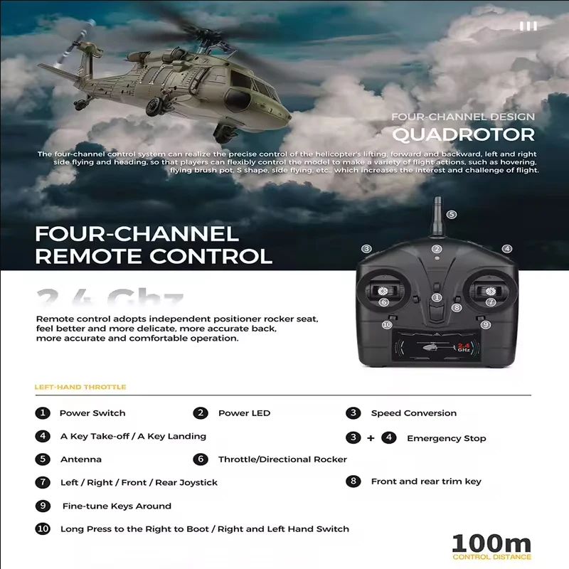WLtoys K170 UH-60L 4CH RC Helicopter with 6-Axis Gyro - Image 5