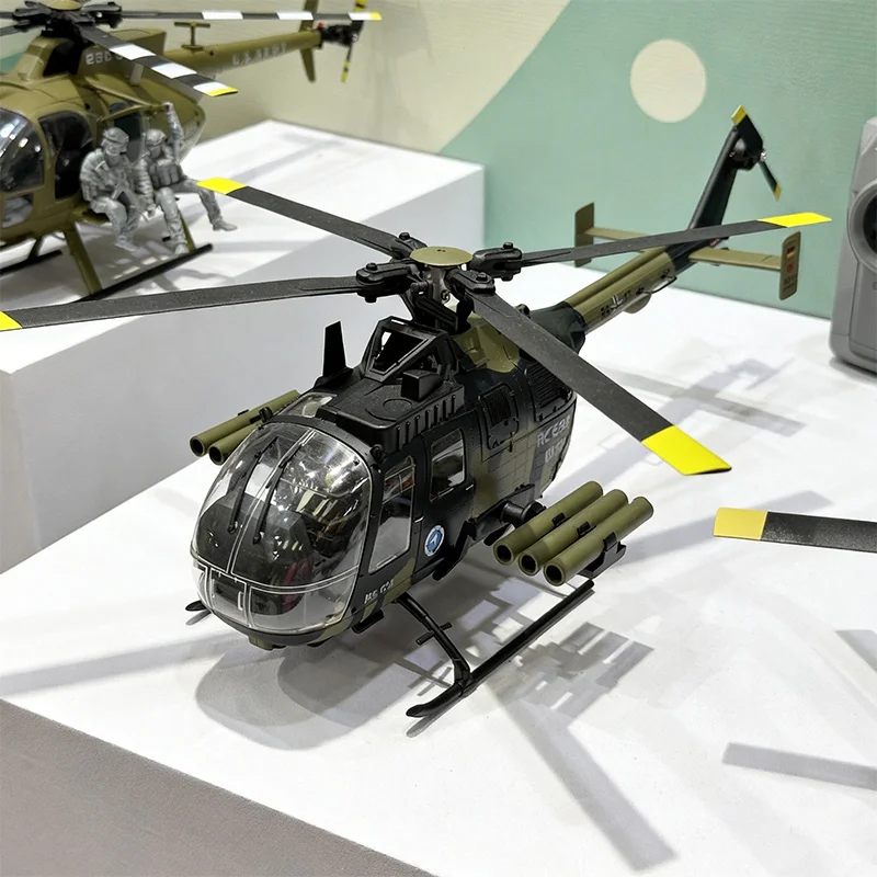 RC ERA 1:25 Remote Control Helicopter C180 Dual Brushless Simulation Helicopter BO105 One-Key Inverted Flight Optical Flow Lidar - Image 6